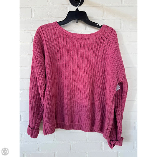 Sweater By Time And Tru In Pink, Size: L