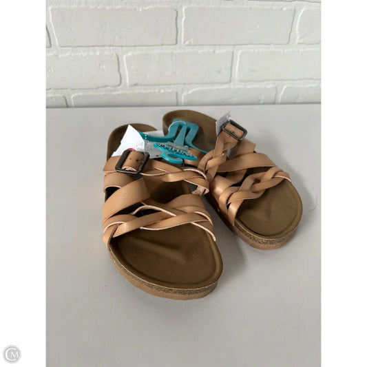 Sandals Flats By Mad Love In Tan, Size: 7