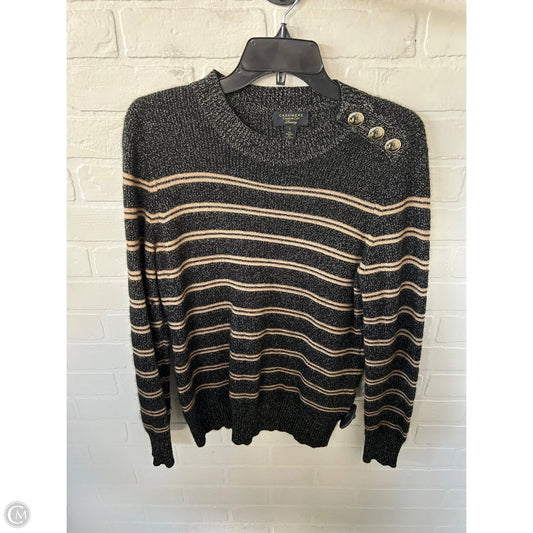 Sweater Cashmere By Charter Club In Black & Tan, Size: L