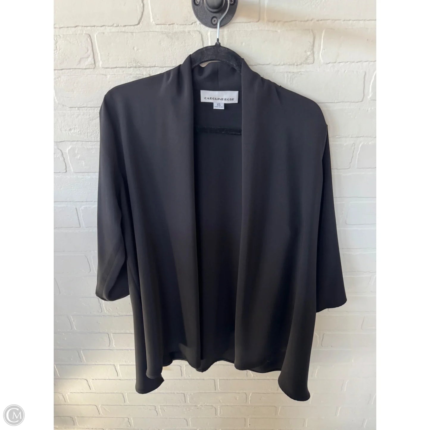 Blazer By Caroline Rose In Black, Size: Xs