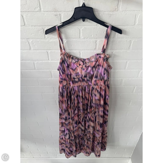 Dress Casual Midi By Torrid In Orange & Purple, Size: 1x