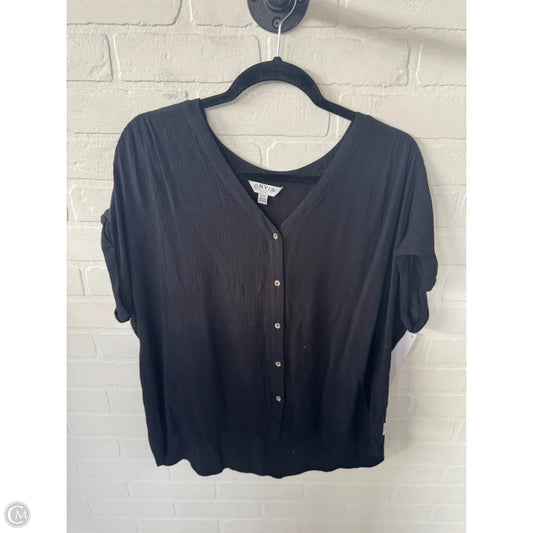 Top Short Sleeve By Orvis In Black, Size: L