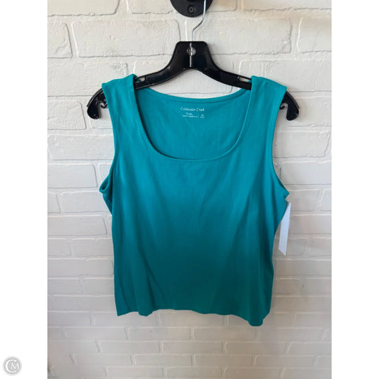 Top Sleeveless Basic By Coldwater Creek In Blue, Size: Medium