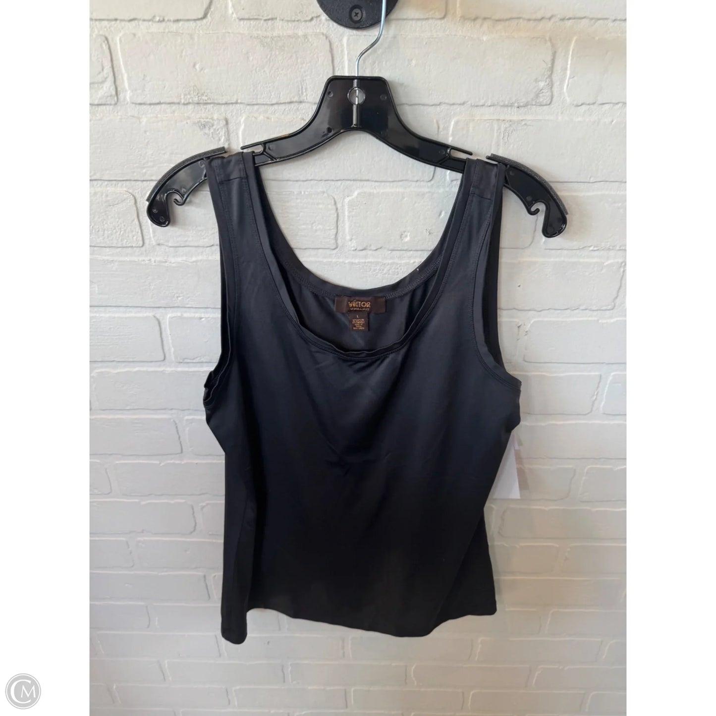 Top Sleeveless Basic By Victor In Grey, Size: L