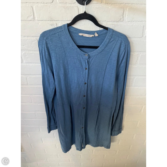 Tunic Long Sleeve By Soft Surroundings In Blue, Size: M