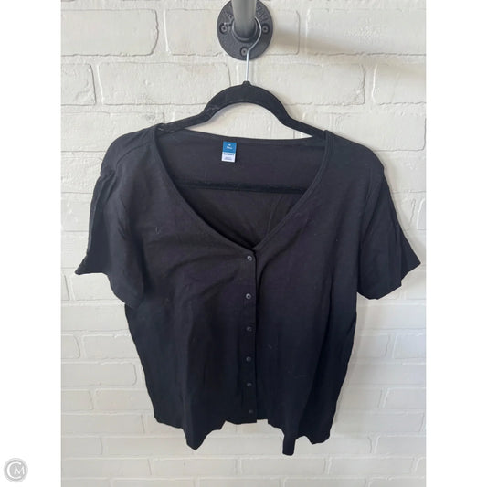 Top Short Sleeve Basic By Old Navy In Black, Size: M
