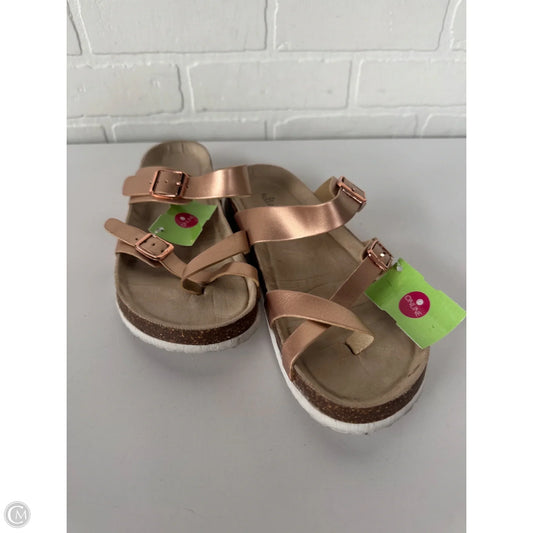 Sandals Flats By Altard State In Rose Gold, Size: 8