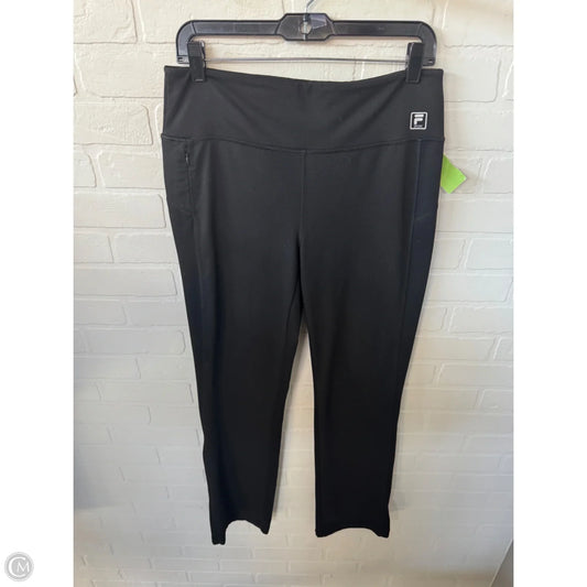 Athletic Pants By Fila In Black, Size: 12