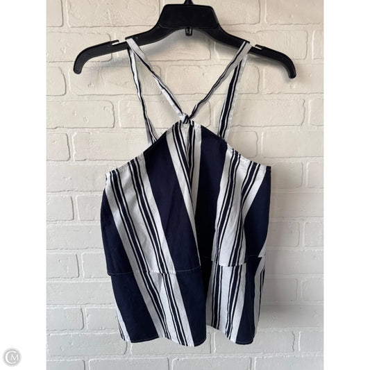 Top Sleeveless By Bp In Blue & White, Size: Xs