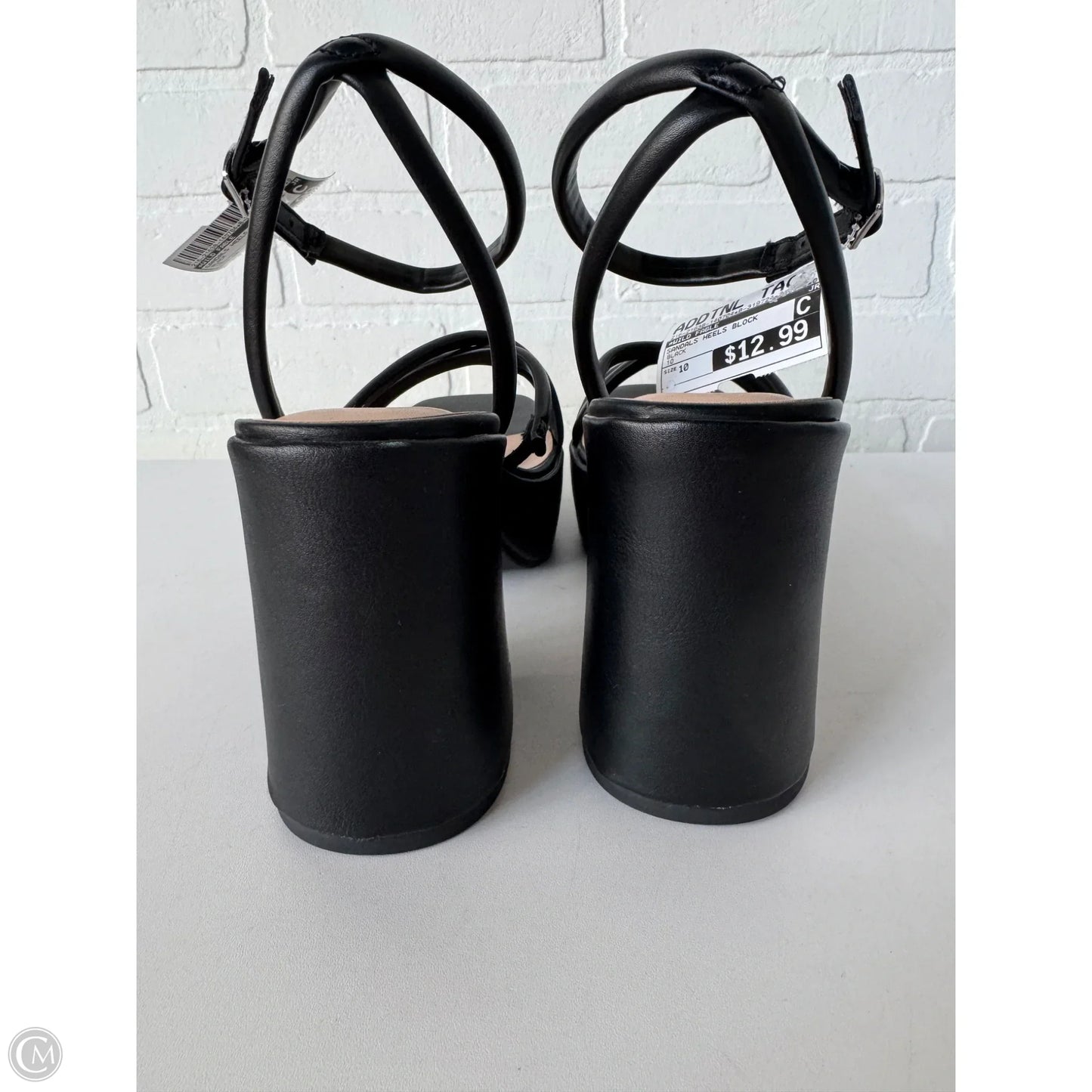 Sandals Heels Block By Wild Fable In Black, Size: 10