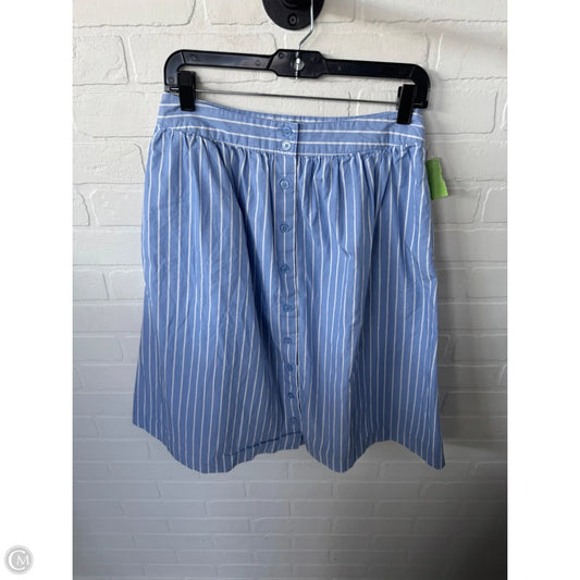 Skirt Midi By Who What Wear In Blue & White, Size: 6