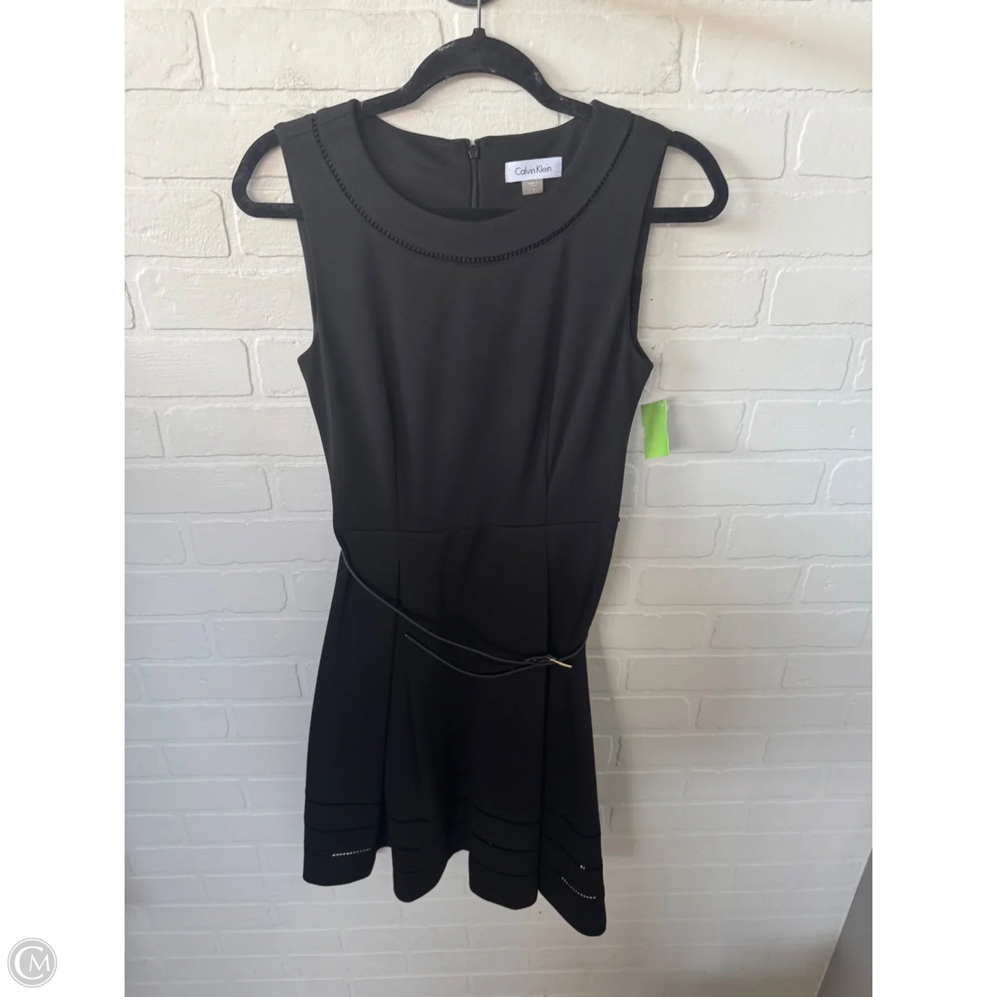 Dress Work By Calvin Klein In Black, Size: Xs