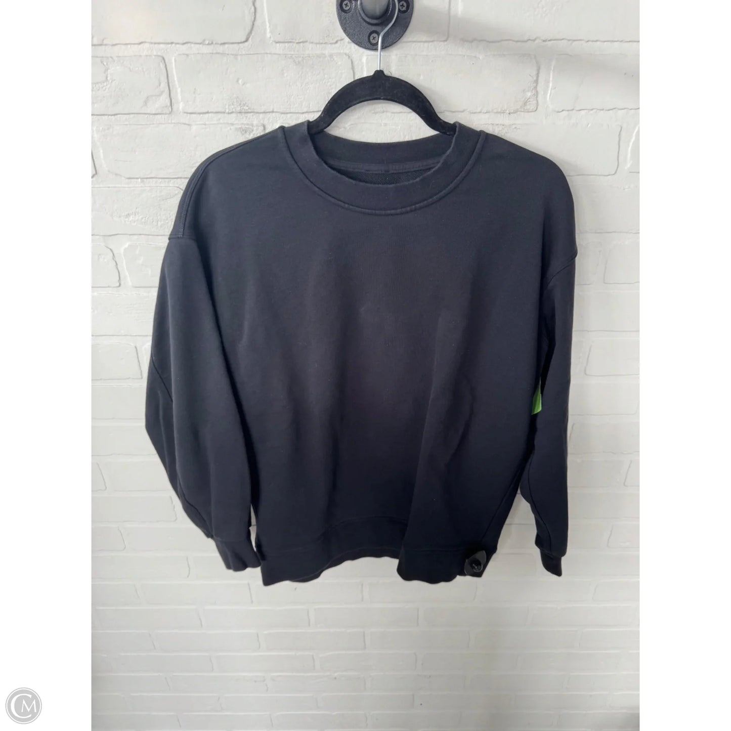 Athletic Sweatshirt Crewneck By Lululemon In Black, Size: S