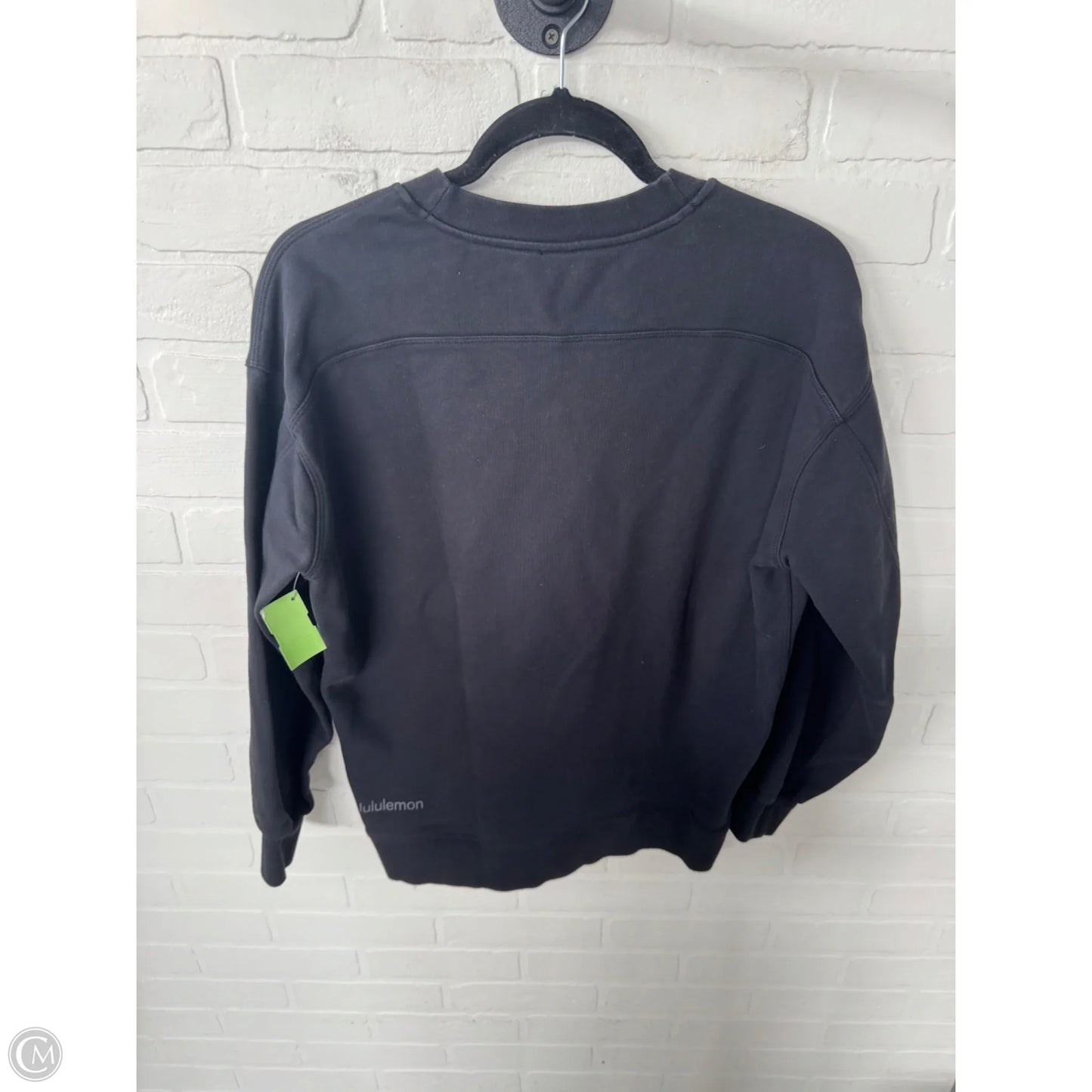 Athletic Sweatshirt Crewneck By Lululemon In Black, Size: S