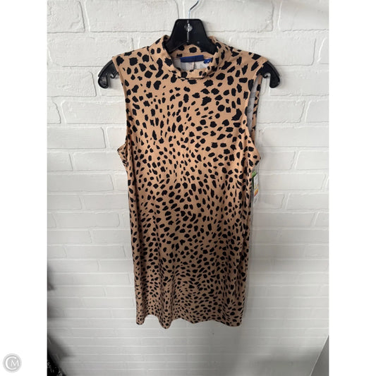 Dress Casual Midi By Apt 9 In Black & Tan, Size: M