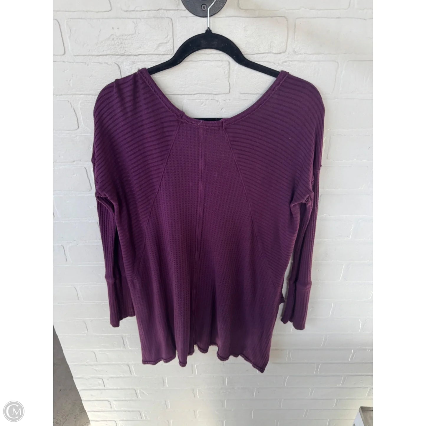 Top Long Sleeve By Free People In Purple, Size: M