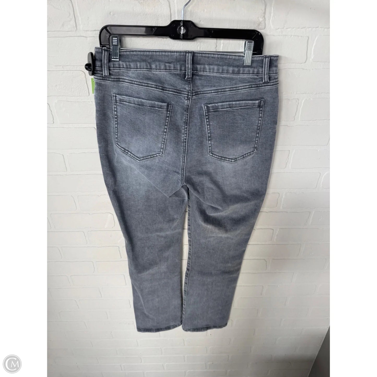 Jeans Straight By Cabi In Grey Denim, Size: 10