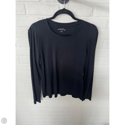 Top Long Sleeve Basic By Eddie Bauer In Black, Size: L