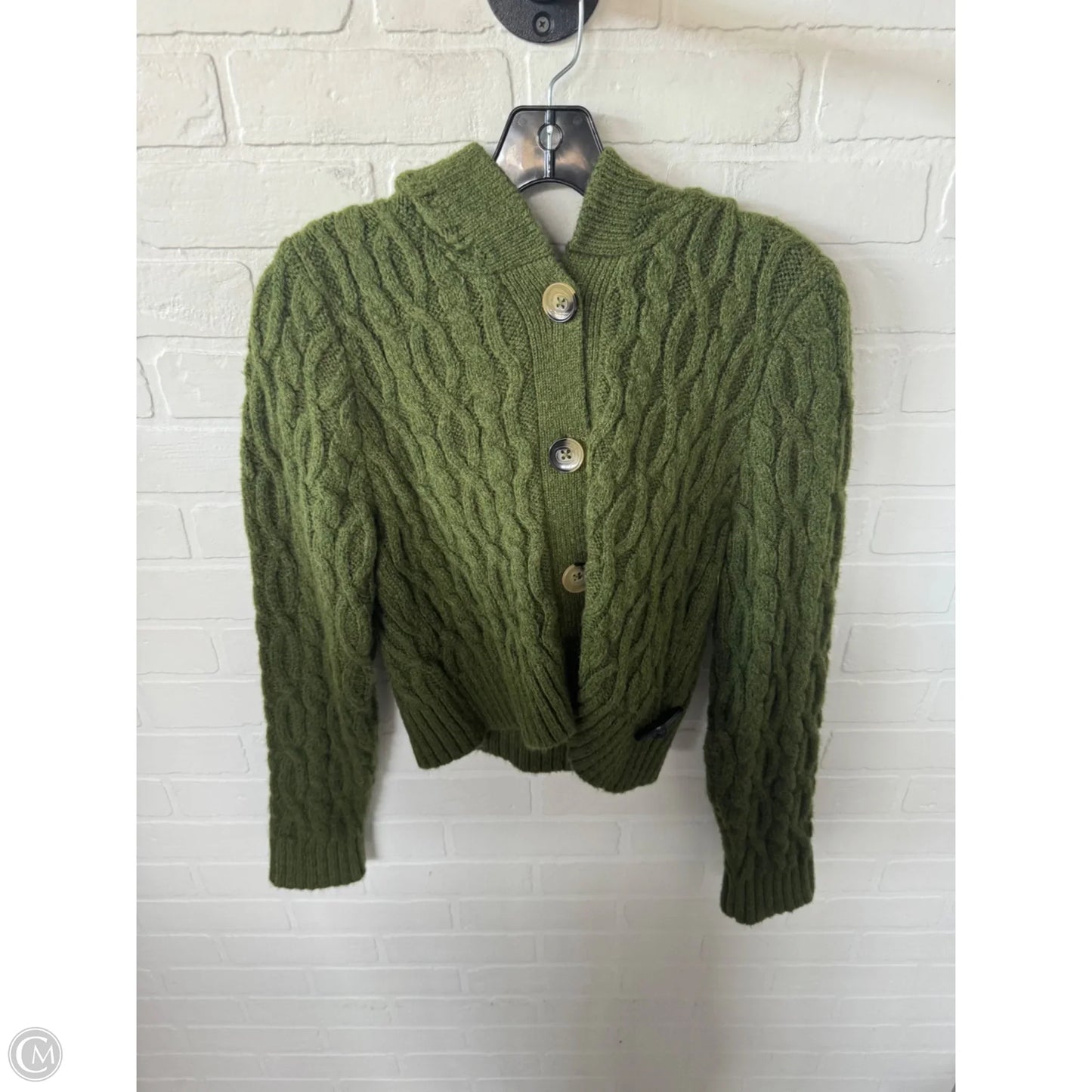 Sweater Cardigan By Anthropologie In Green, Size: S