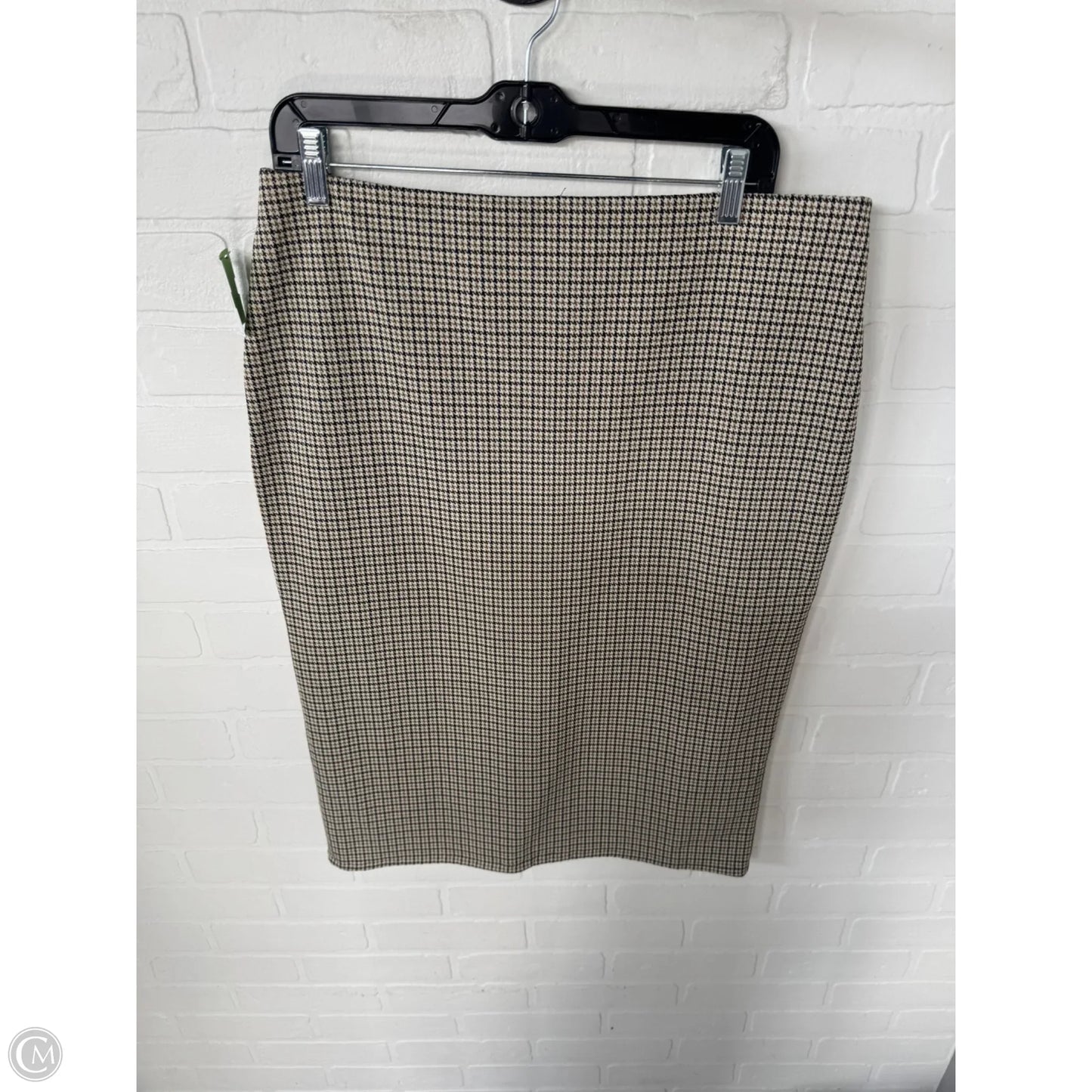 Skirt Midi By H&m In Black & Tan, Size: 12