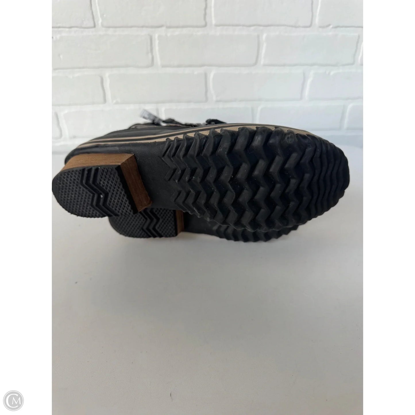 Boots Snow By Sorel In Black & Brown, Size: 8