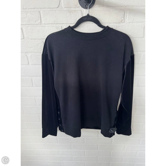 Athletic Sweatshirt Crewneck By Athleta In Black, Size: S