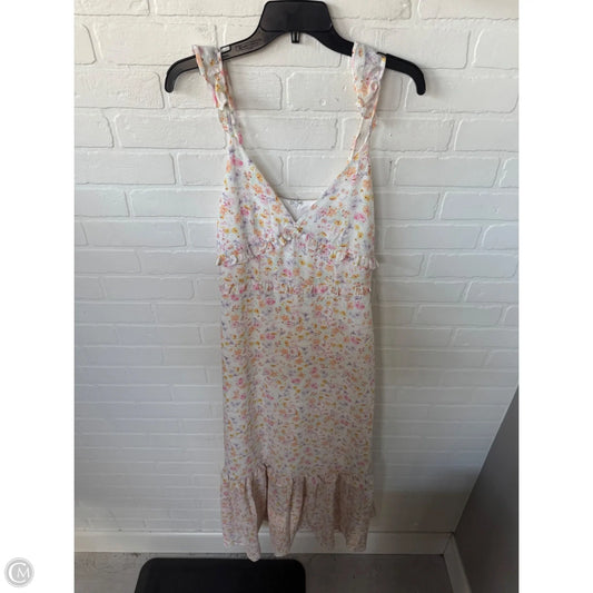 Dress Casual Maxi By Bcbgeneration In Pink & Yellow, Size: S