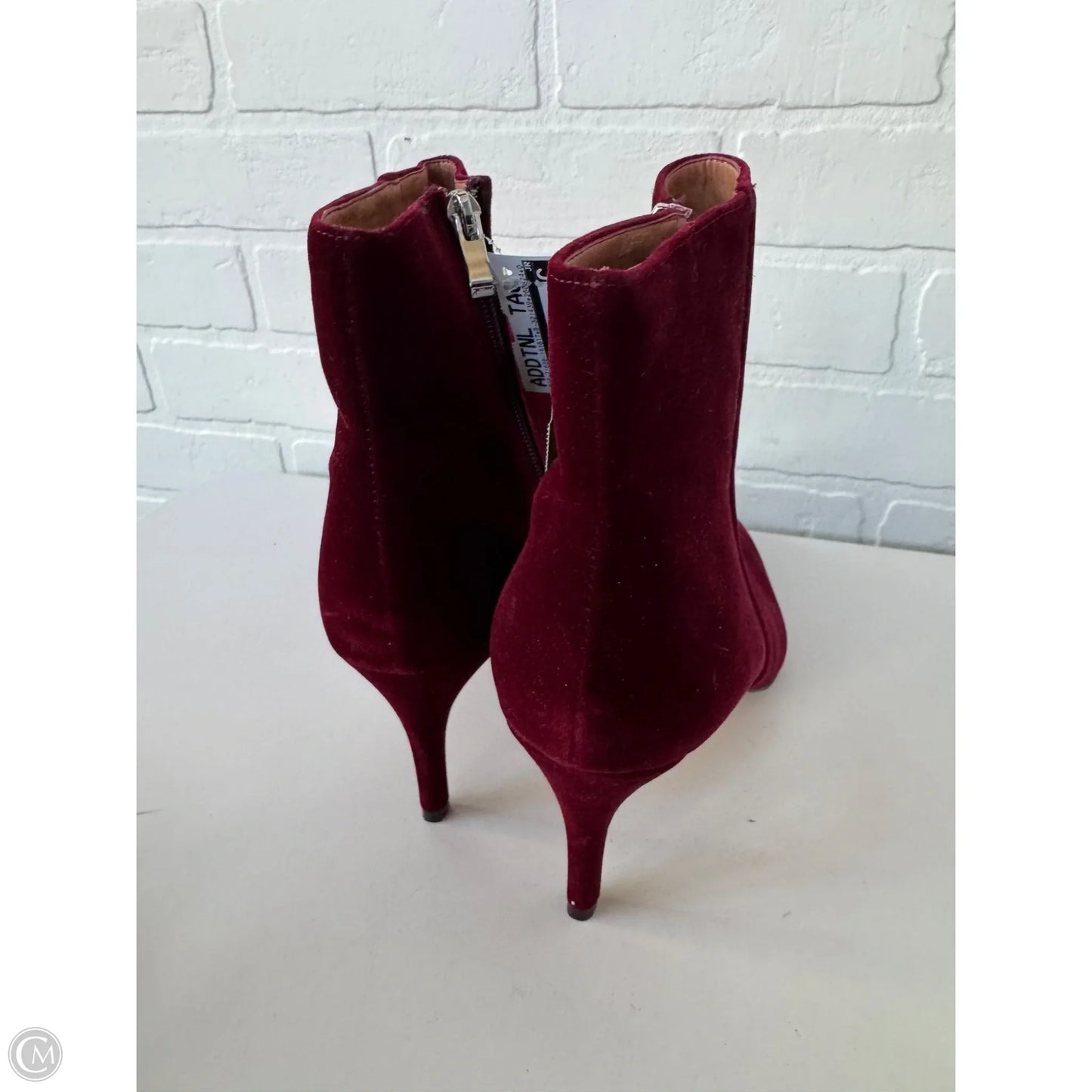Boots Ankle Heels By Halogen In Red, Size: 9.5