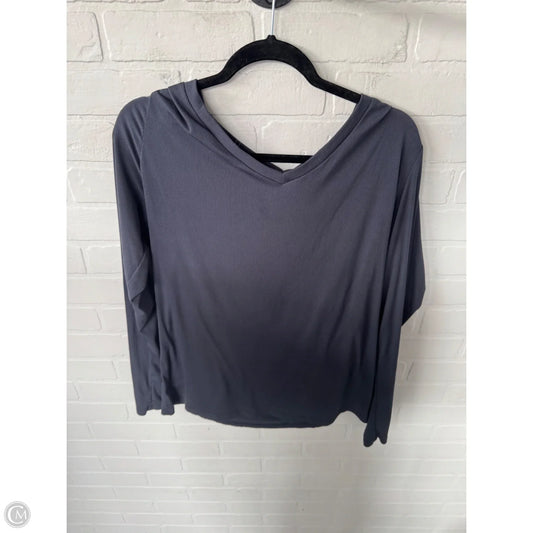 Top Long Sleeve Basic By Ekouaer In Grey, Size: 2x