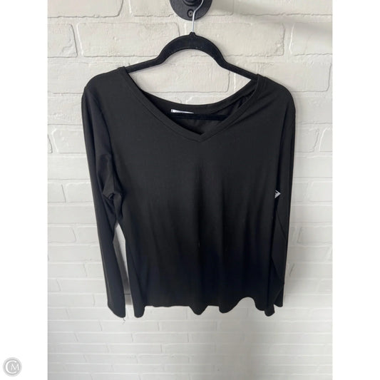 Top Long Sleeve Basic By Ekouaer In Black, Size: 2x