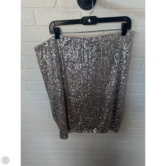 Skirt Midi By Cable And Gauge In Silver, Size: 16