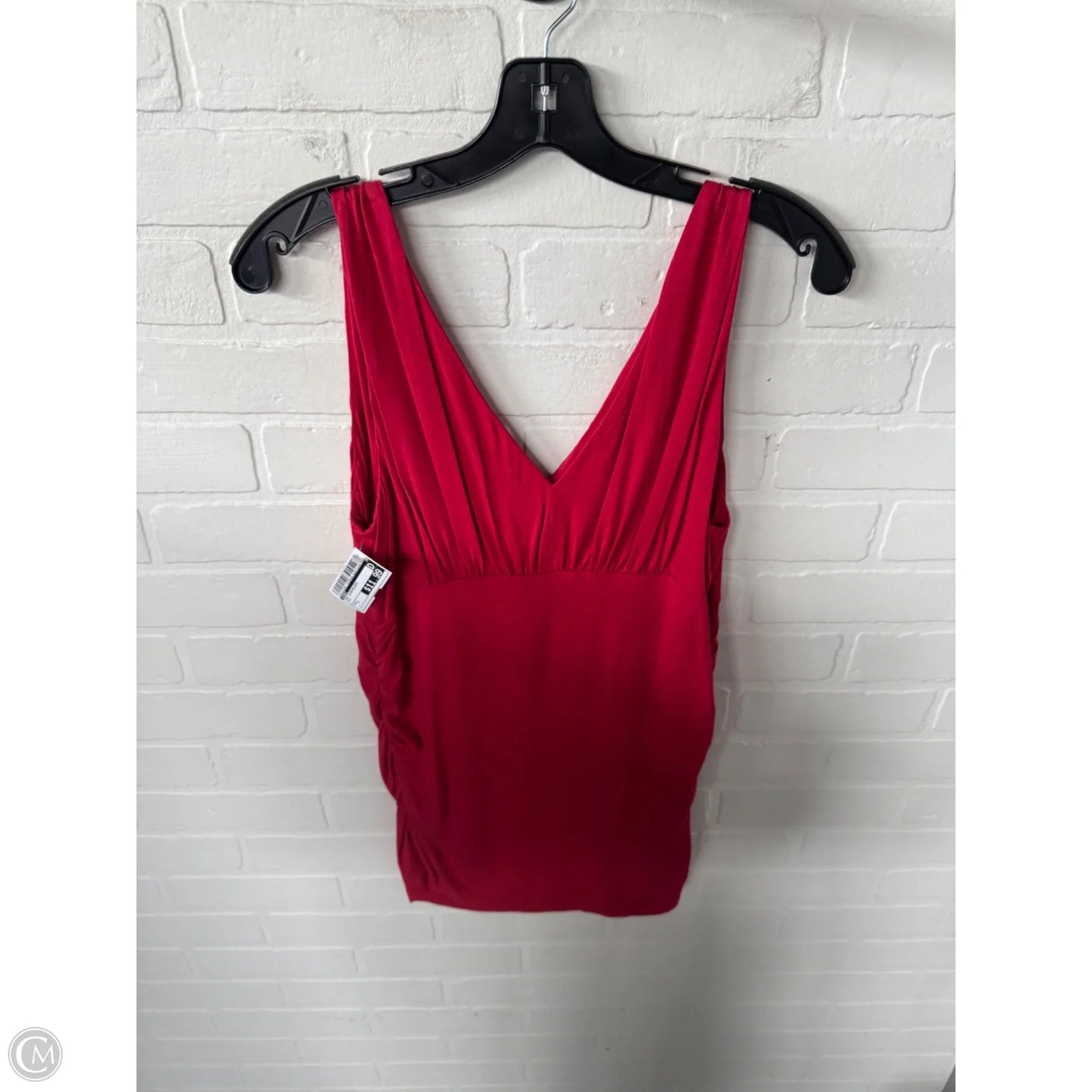 Top Sleeveless By Cabi In Red, Size: L