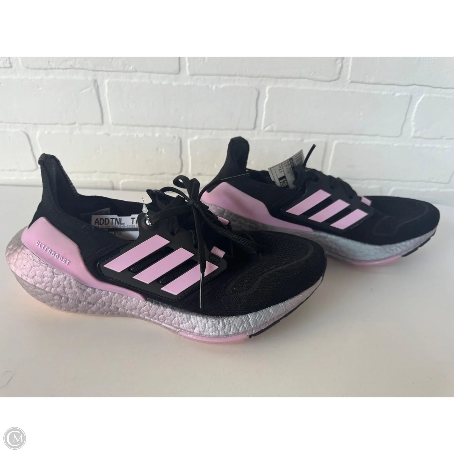 Shoes Athletic By Adidas In Black & Pink, Size: 6.5