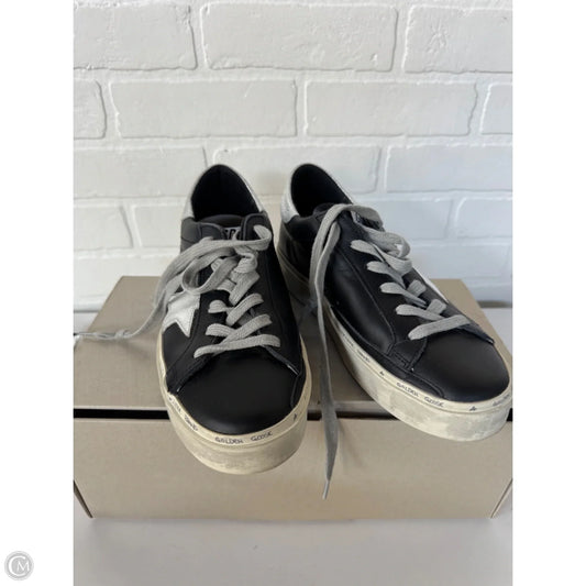 Shoes Luxury Designer By Golden Goose In Black & Silver, Size: 6.5