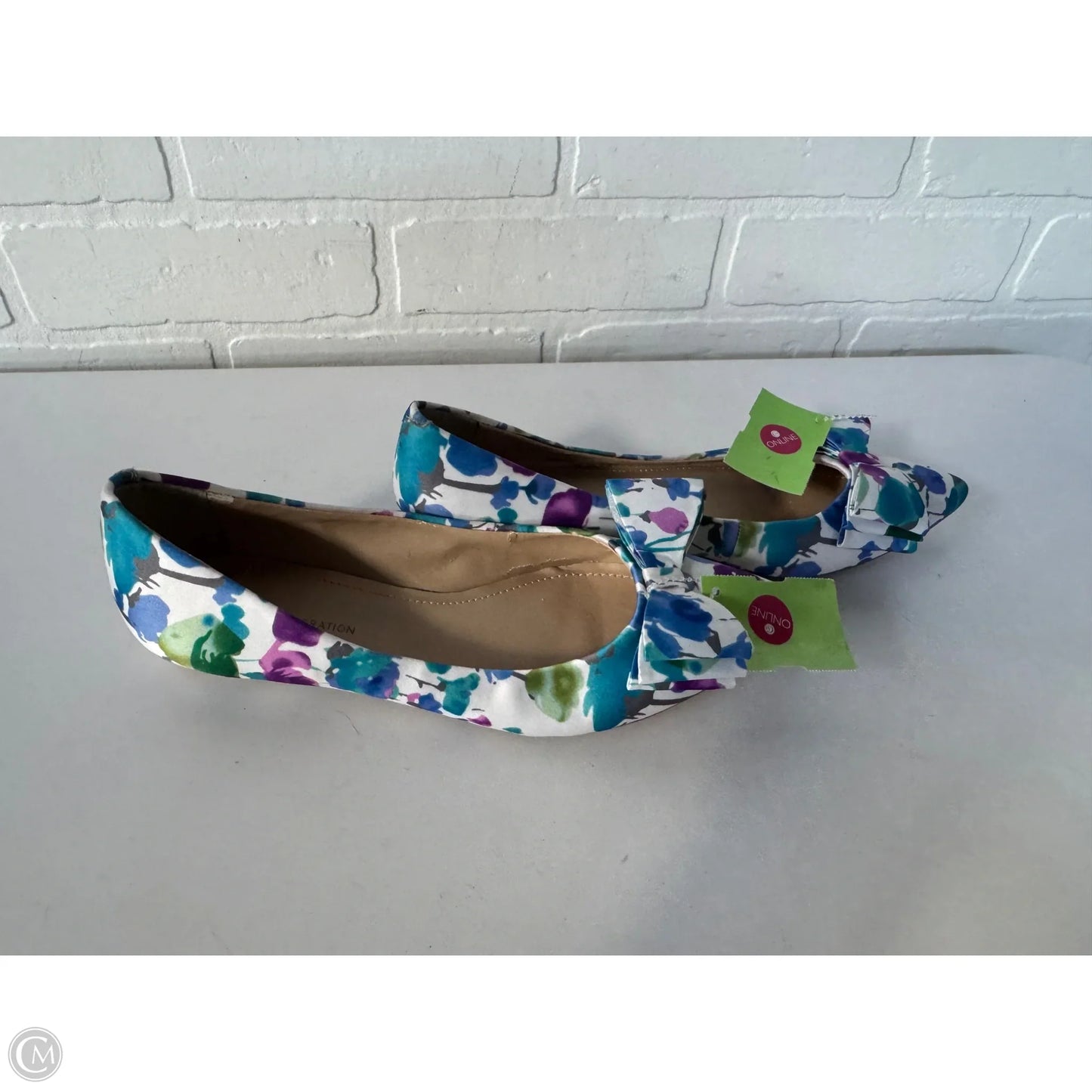 Shoes Flats By Bcbgeneration In Blue & Cream, Size: 6