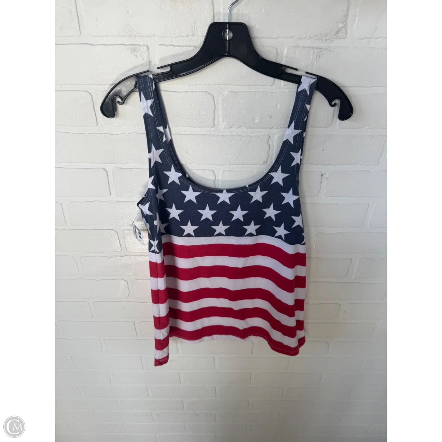 Top Sleeveless Basic By Old Navy In Blue & Red & White, Size: Xs