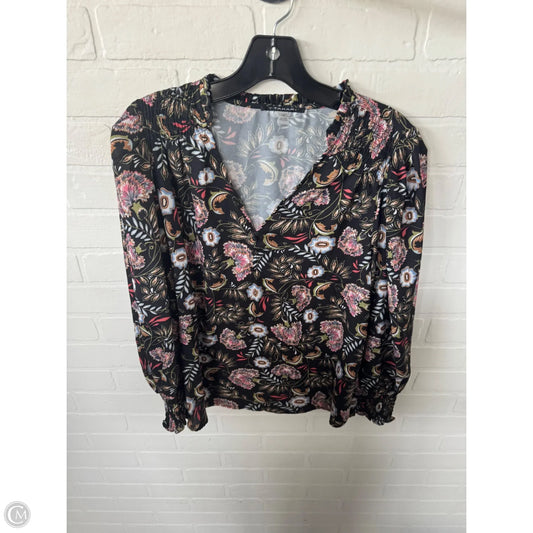 Top Long Sleeve By Tahari In Black, Size: L