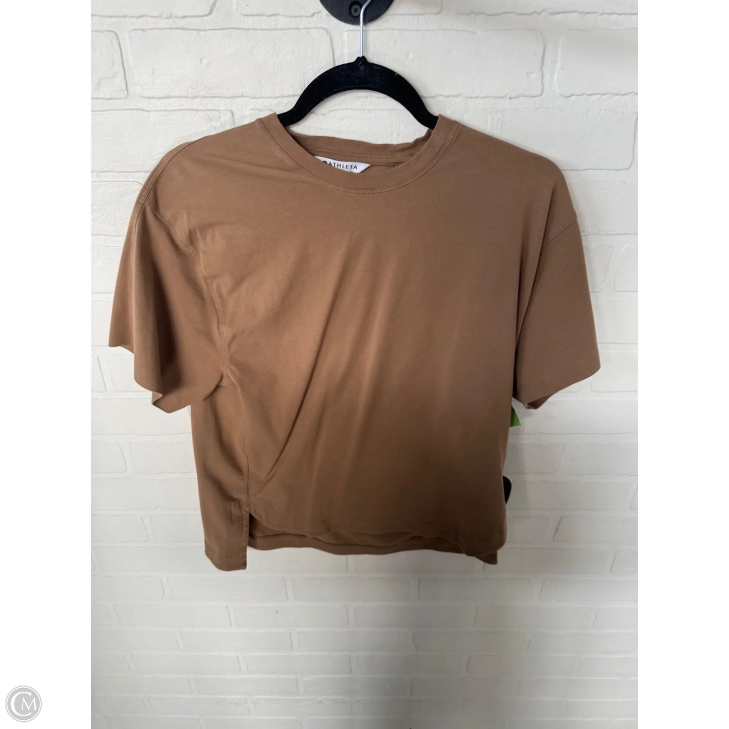 Athletic Top Short Sleeve By Athleta In Brown, Size: Xs