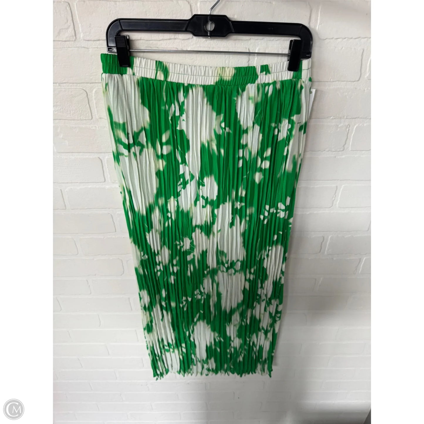 Skirt Maxi By Simply Vera In Green & White, Size: 6