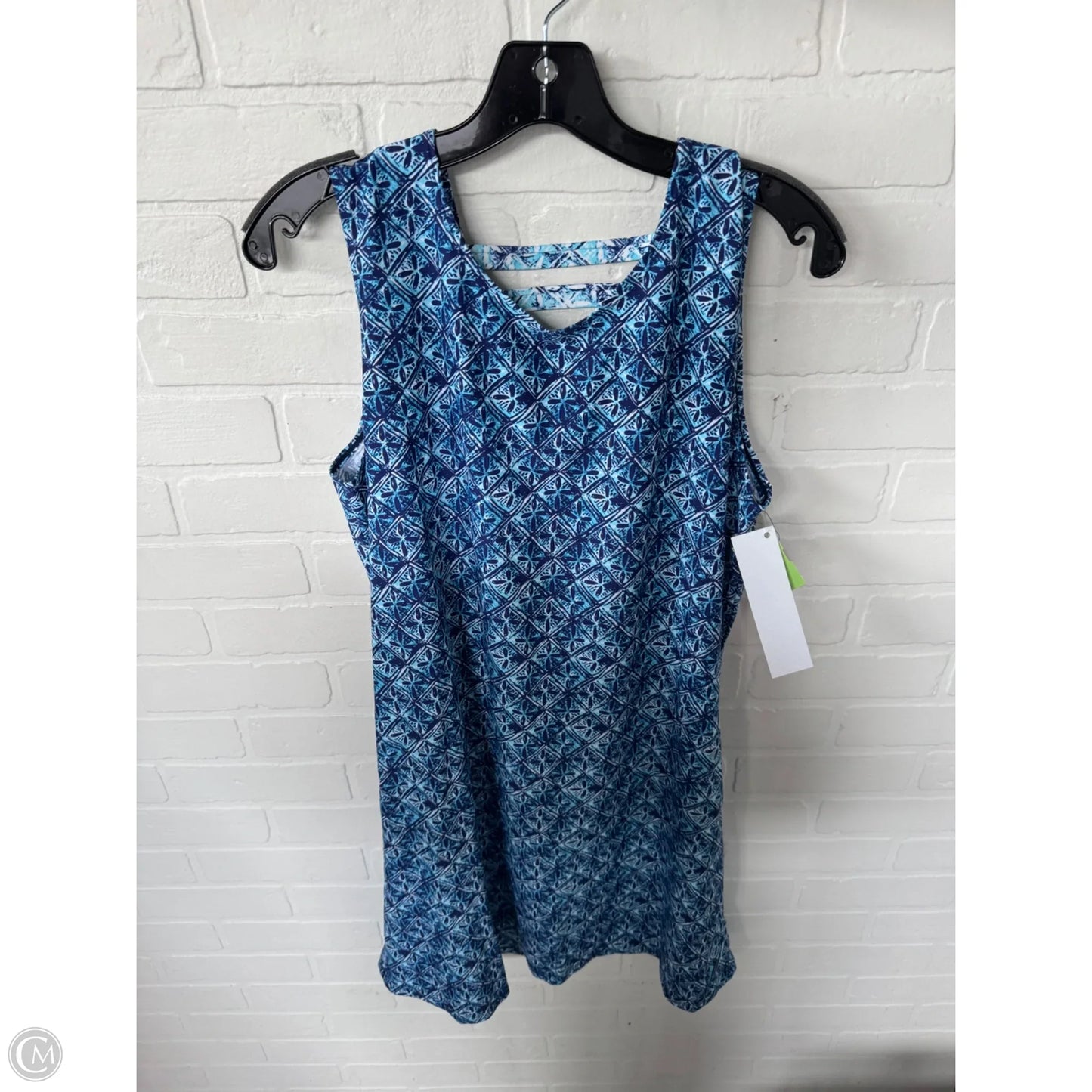 Swimwear Cover-up By Clothes Mentor In Blue & White, Size: Xl