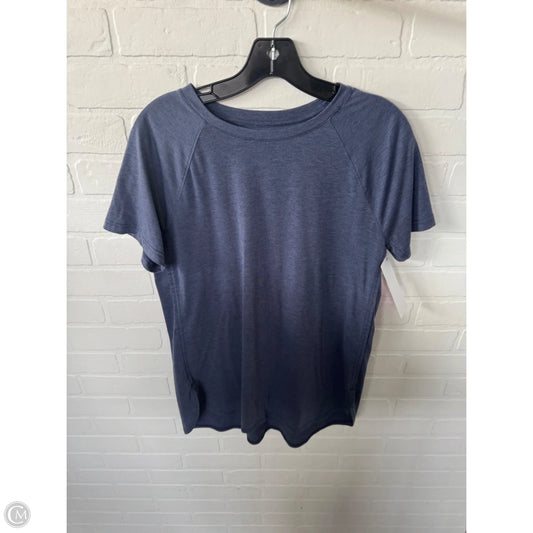 Athletic Top Short Sleeve By Tek Gear In Blue, Size: M