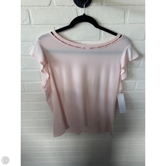 Top Short Sleeve By Candies In Pink, Size: Xl