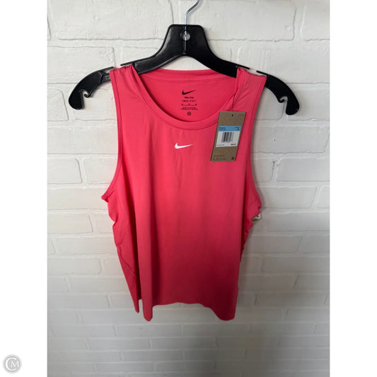 Athletic Tank Top By Nike Apparel In Orange, Size: M