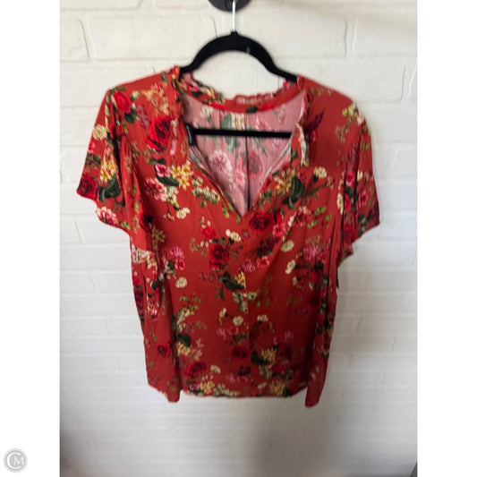 Top Short Sleeve By Torrid In Orange, Size: 1x