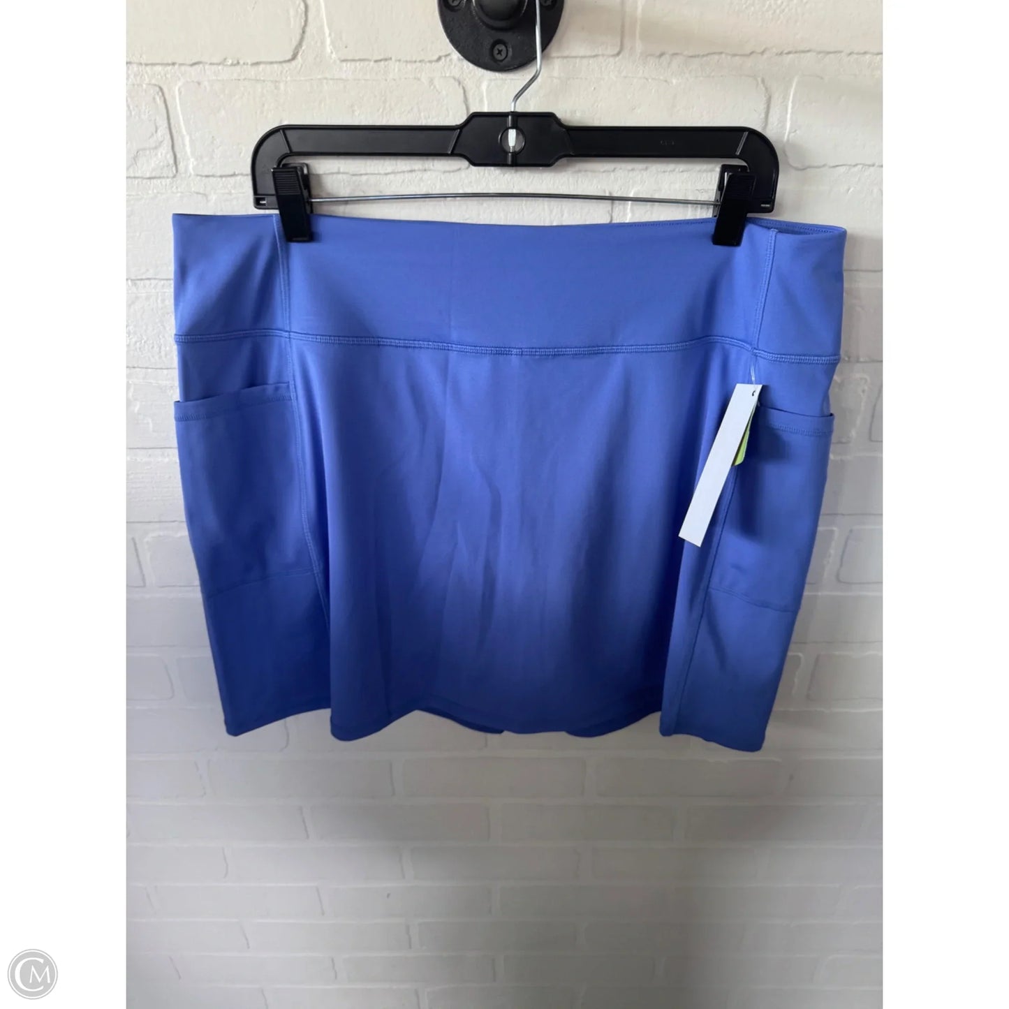 Athletic Skort By Skechers In Blue, Size: 16