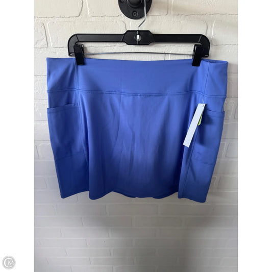 Athletic Skort By Skechers In Blue, Size: 16