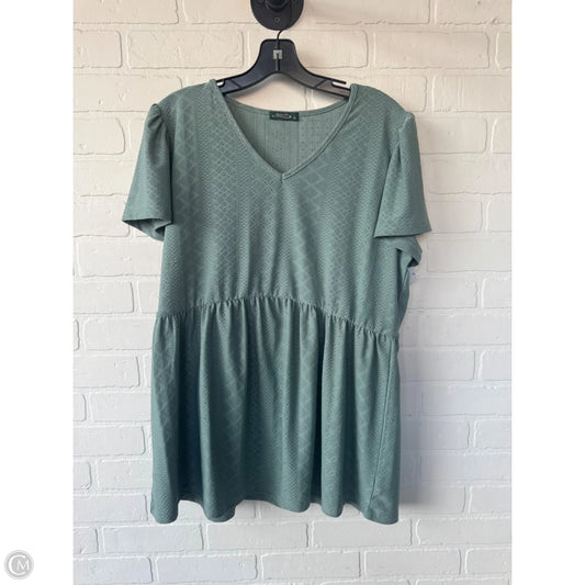 Top Short Sleeve By Clothes Mentor In Green, Size: Xl