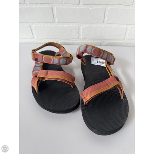 Sandals Flats By Teva In Orange & Pink, Size: 9