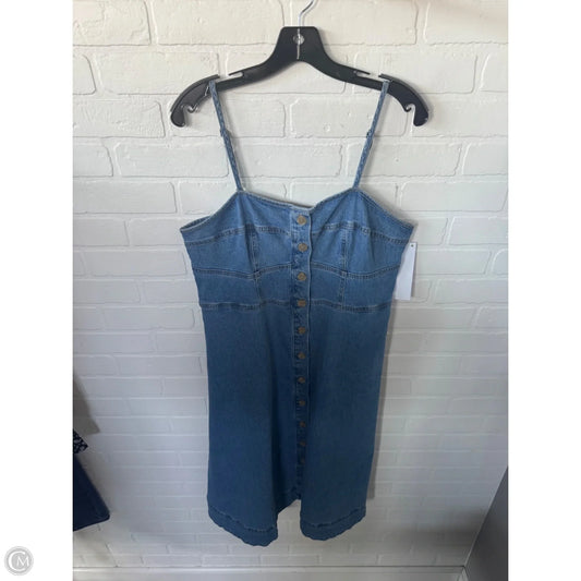 Dress Casual Short By Universal Thread In Blue Denim, Size: Xl