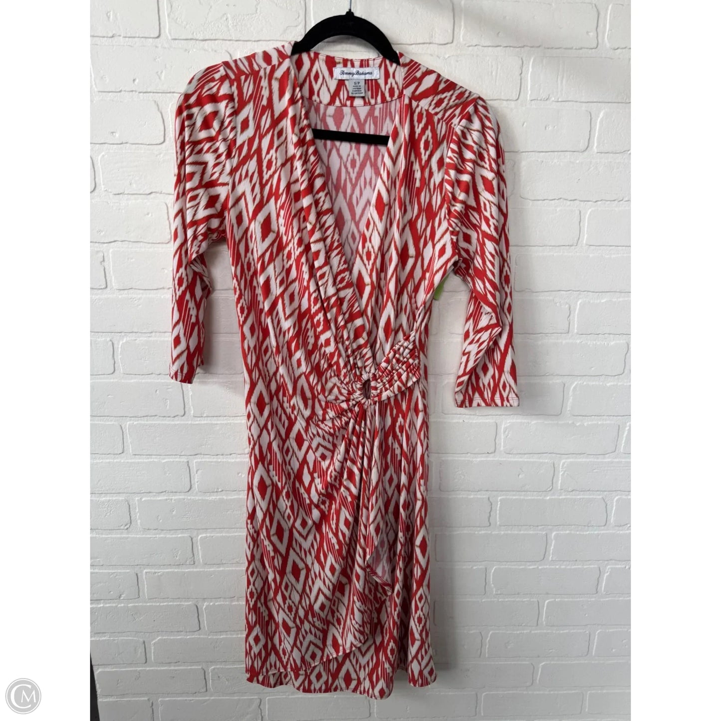 Dress Work By Tommy Bahama In Cream & Orange, Size: S